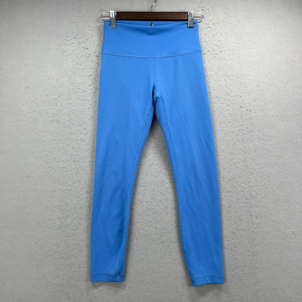 Lululemon Wunder Train High Rise Tight 25 Womens 6 Blue Leggings Yoga Activewear